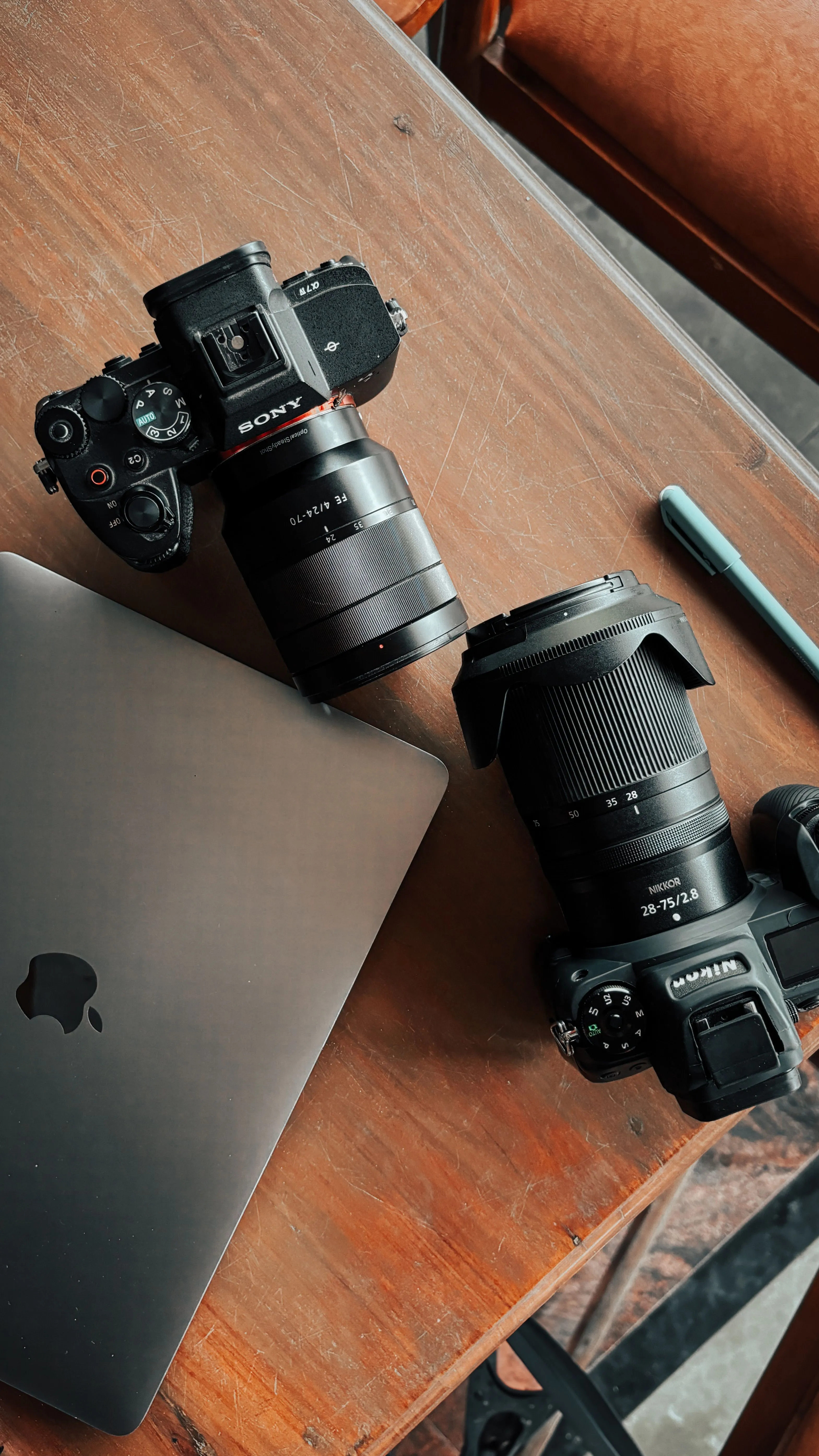 Matériel professionnel de photographie